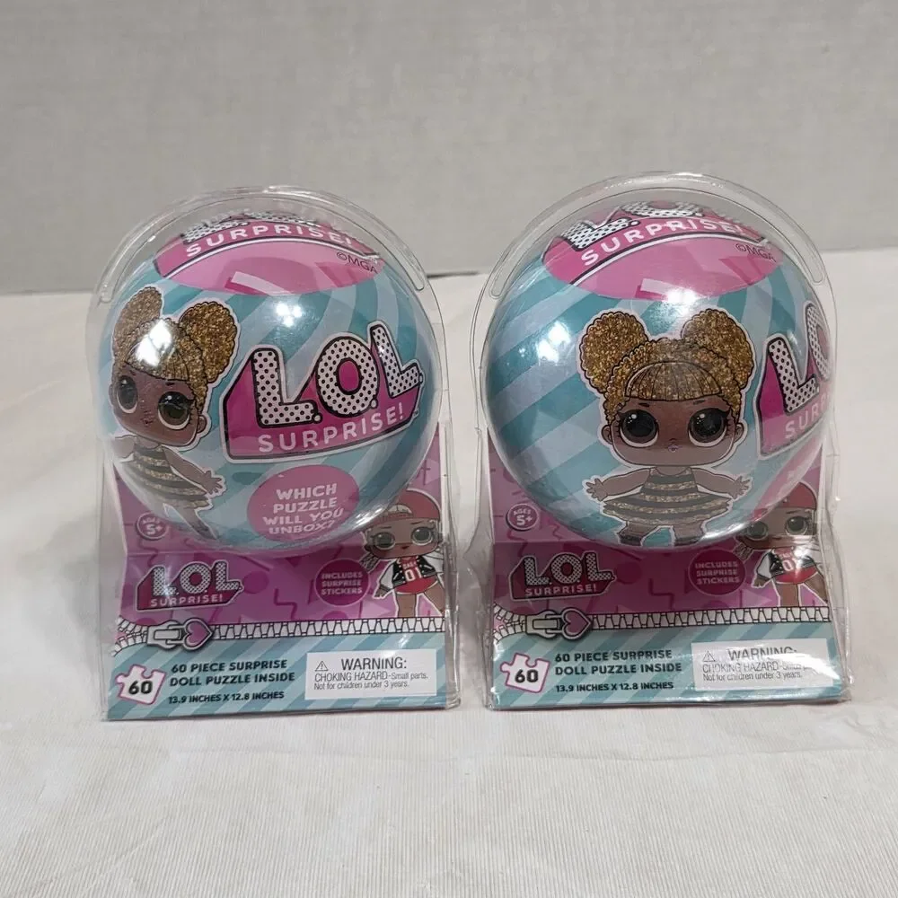 Two LOL Surprise Puzzle 60 Pieces Age 5+ New Factory Sealed